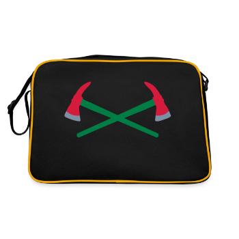 fire fighter - Retro Bag - black/gold - Back