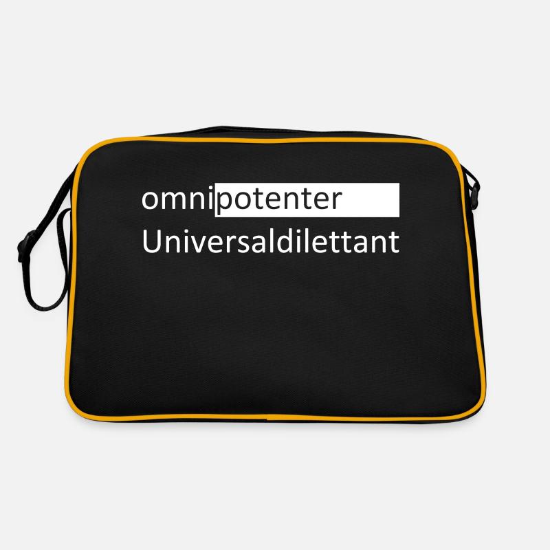 omnipotenter Universaldilettant Retro Tasche