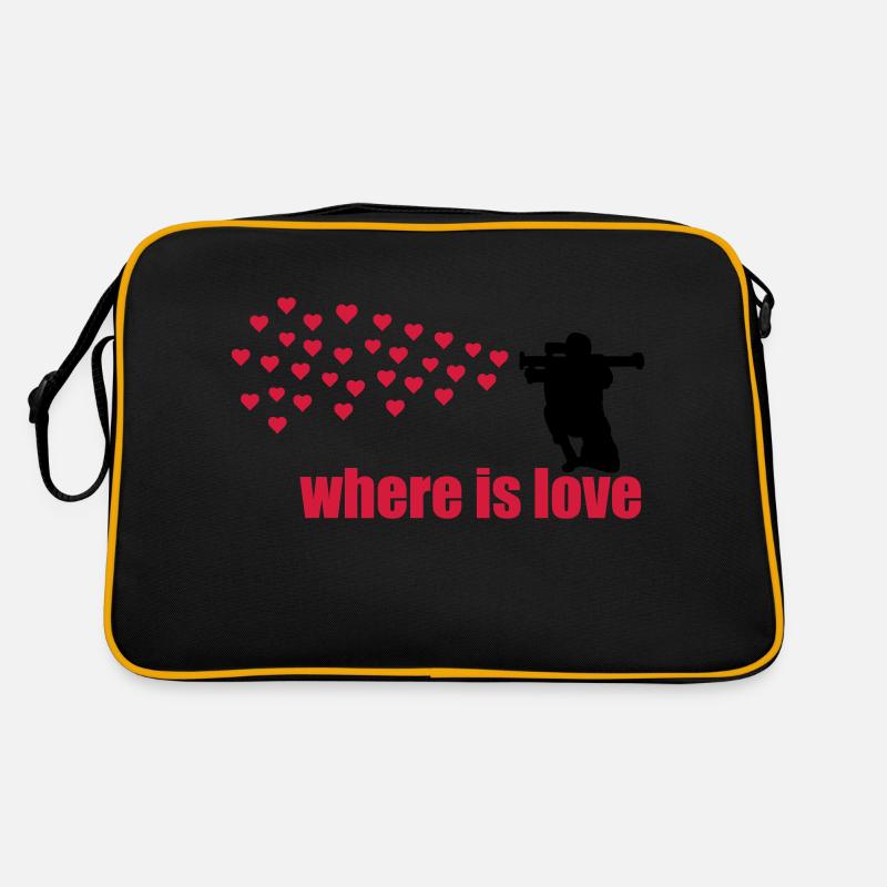 where is love Retro Tasche