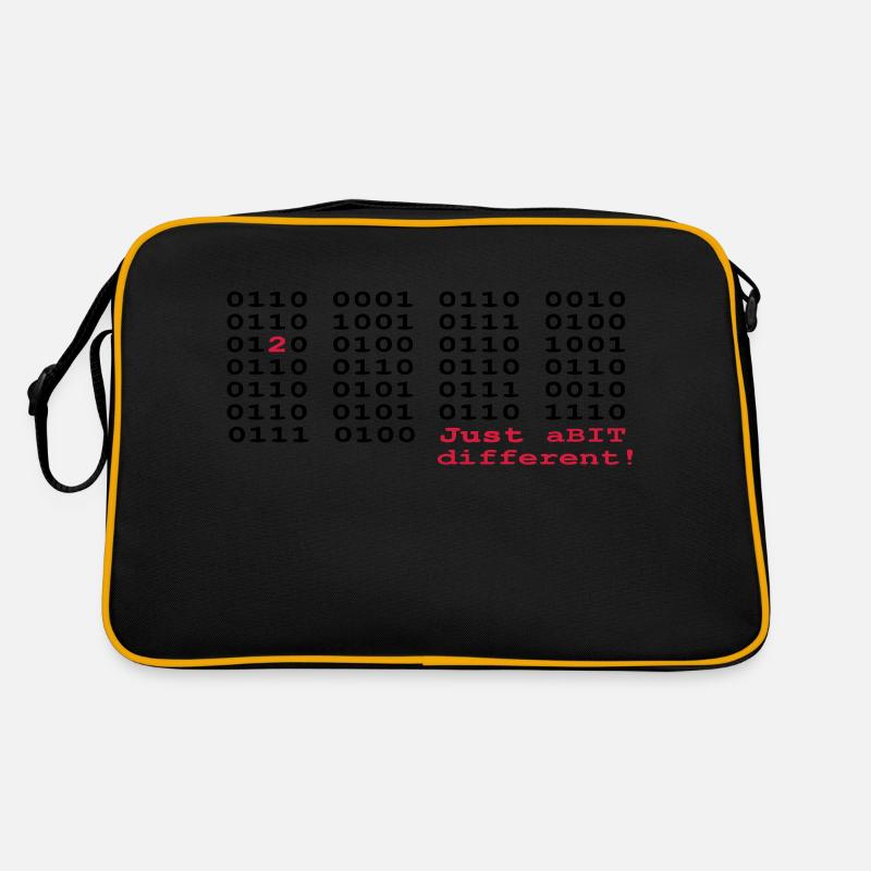 just a BIT different (2) - Retro Bag - black/gold