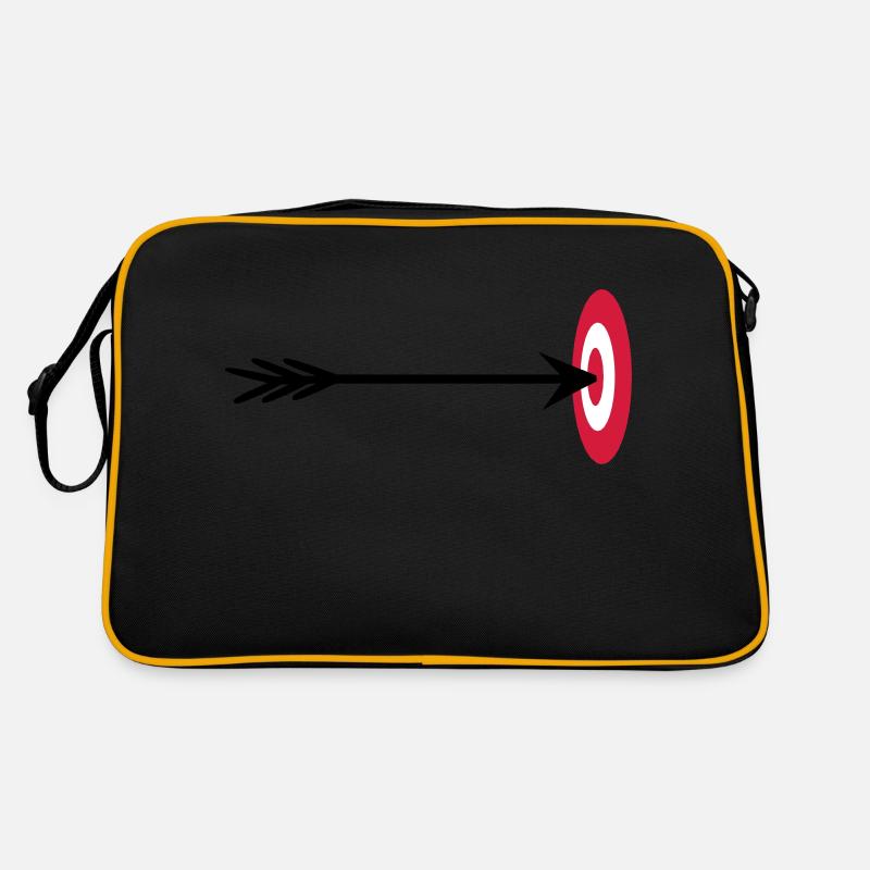 archery target center hit arrow bo Retro Bag