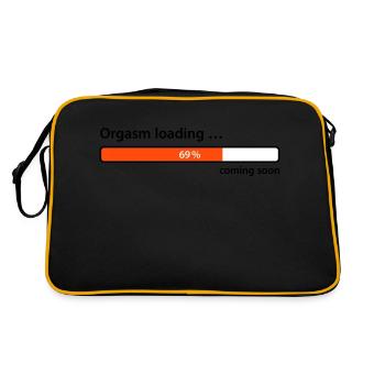 Orgasm loading ... coming soon sex traffic highlight - Retro Bag - black/gold - Back