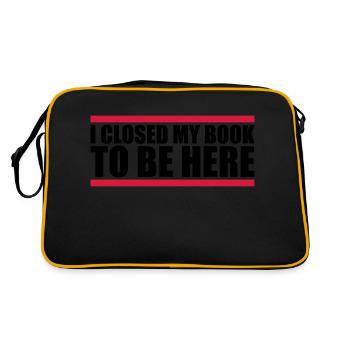 I closed my book - Retro Bag - black/gold - Back