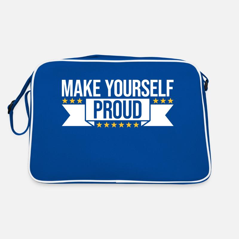 make yourself proud quote Retro Bag