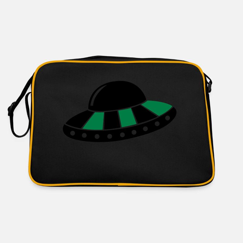 ufo - Retro Tasche - Schwarz/Gold