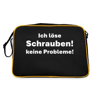 Je ne résous pas les problèmes de vis - Sac Retro - noir/or - Dos