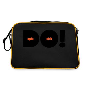 Do Epic Shit Alternative Bicolore - Sac Retro - noir/or - Dos