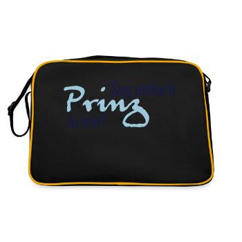 Just tell Prince to me - Retro Bag - black/gold - Back