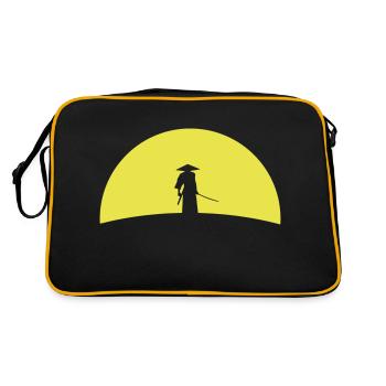 Samurai - Retro Tasche - Schwarz/Gold - Hinten