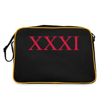 31 - Retro Tasche - Schwarz/Gold - Hinten