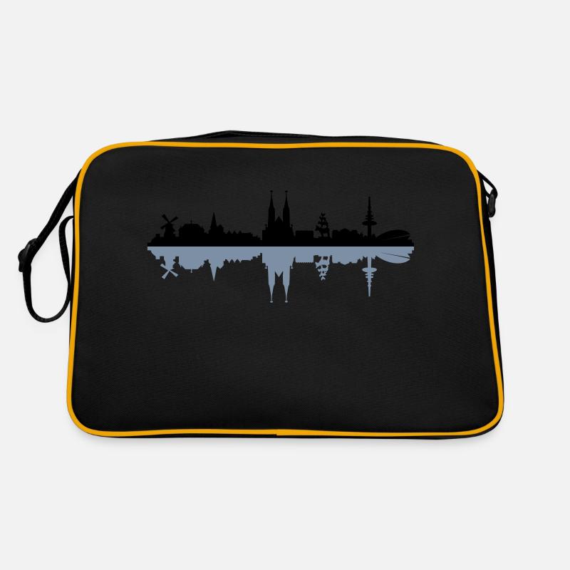 Skyline Bremen Schatten Retro Tasche