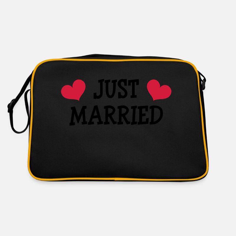 Just Married - Wedding Retro Tasche