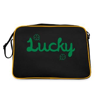 Chance / Chanceux / Luck / Lucky - Sac Retro - noir/or - Dos
