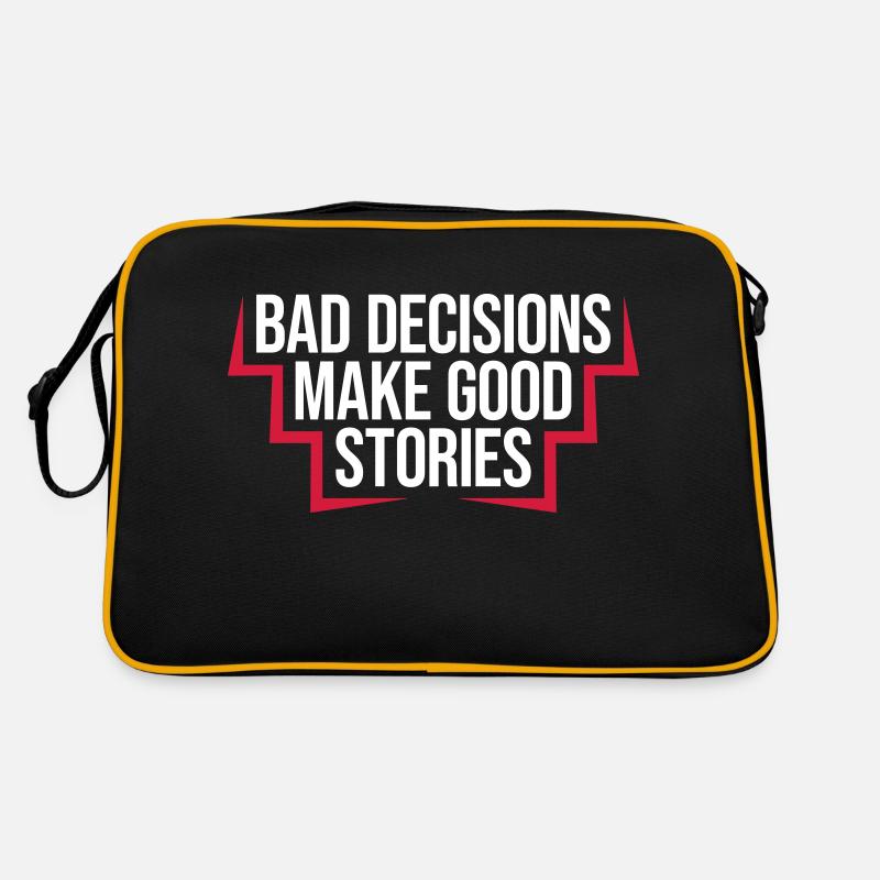 bad decisions great stories Retro Bag