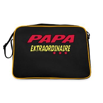 PAPA EXTRAORDINAIRE - Sac Retro - noir/or - Dos