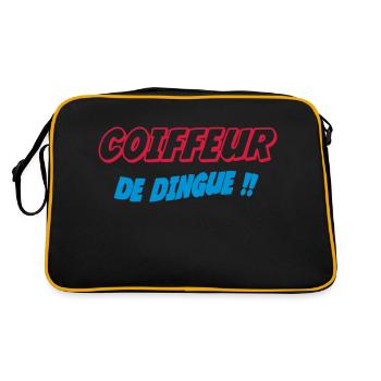 COIFFEUR de dingue !!! - Sac Retro - noir/or - Dos
