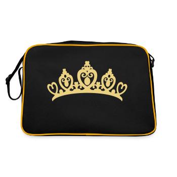 Crown tiara - Retro Bag - black/gold - Back