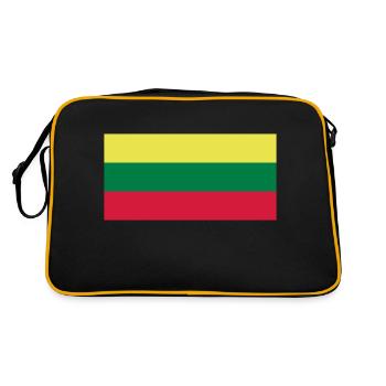 Lithuania - Retro Bag - black/gold - Back