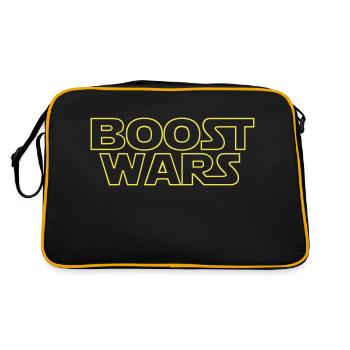 Boost Wars - Retro Tasche - Schwarz/Gold - Hinten