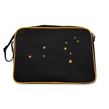 Signe astrologique Lion - Sac Retro - noir/or - Dos