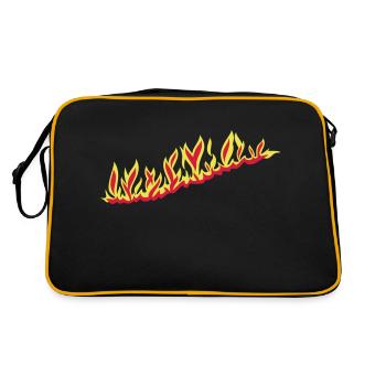 burningout_1l_2c - Retro Bag - black/gold - Back