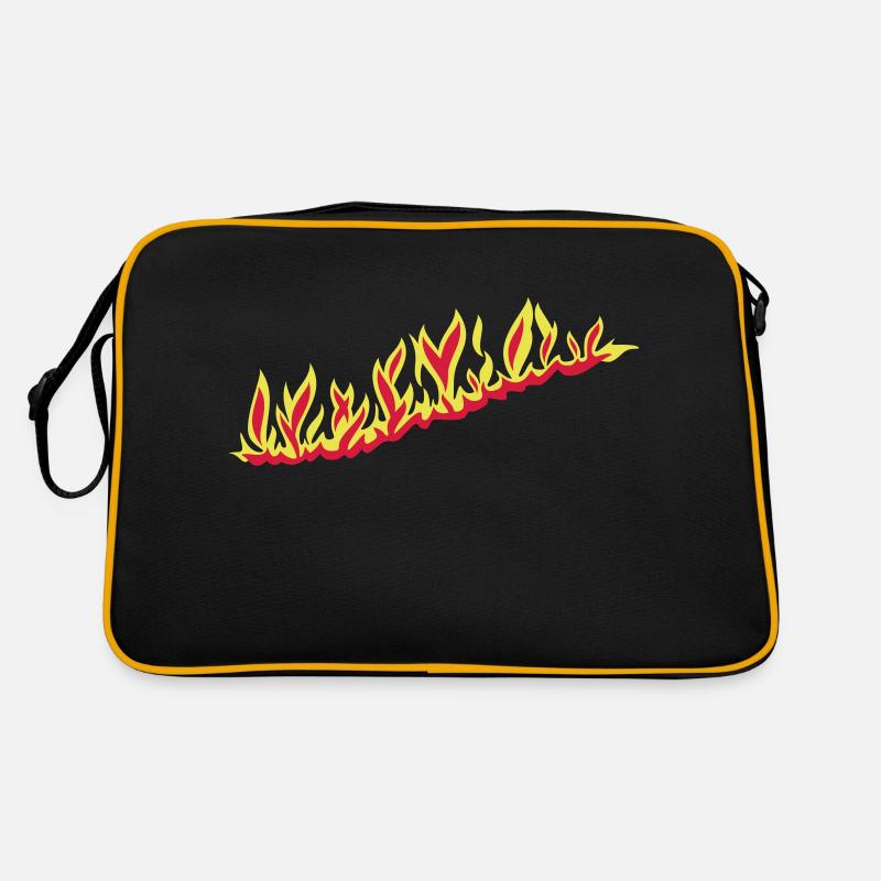 burningout_1l_2c - Sac Retro - noir/or