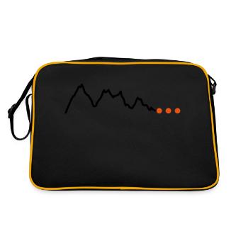 Height profile Mountains - Retro Bag - black/gold - Back