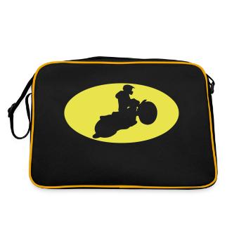speedway logo bat - Sac Retro - noir/or - Dos