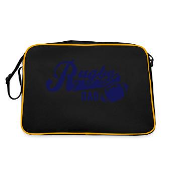 Rugby DAD - Retro Bag - black/gold - Back