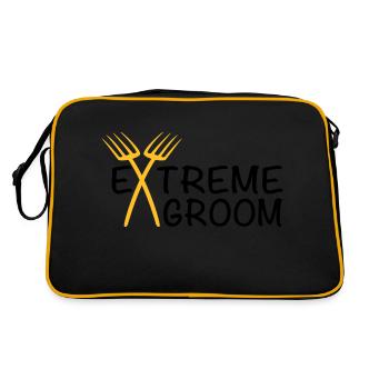 jeune marié - Sac Retro - noir/or - Dos