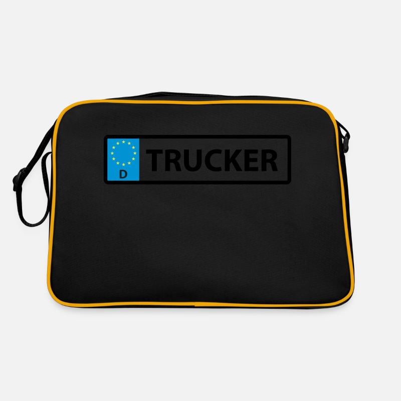 Nummernschild Trucker Retro Tasche