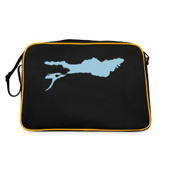 bodensee - Retro Tasche - Schwarz/Gold - Hinten