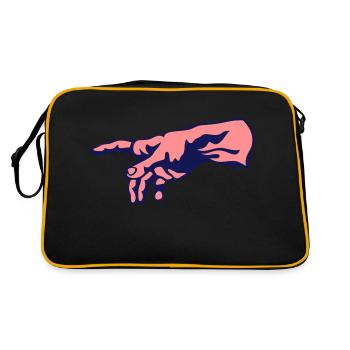 main deux main dieu homme - Sac Retro - noir/or - Dos