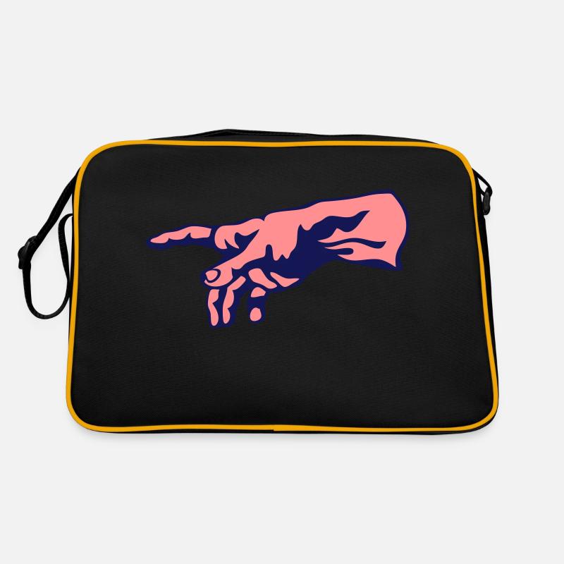 zweihändiger Gottmensch Retro Tasche