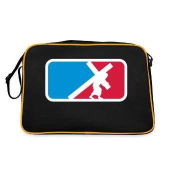 vêtements de sport croix crucifixion halage jésus - Sac Retro - noir/or - Dos