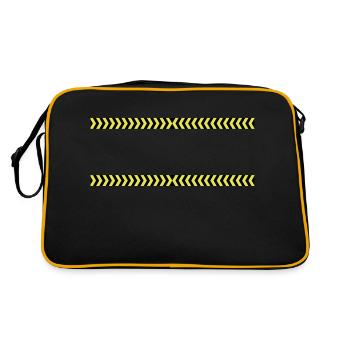 Danger Frame - Retro Bag - black/gold - Back