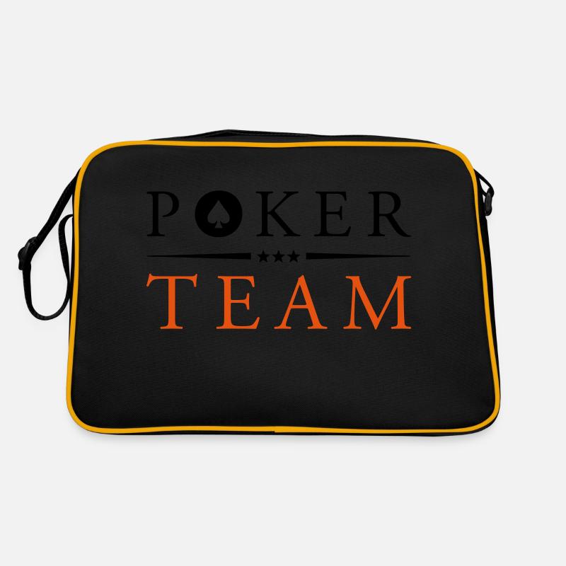 poker team Retro Tasche