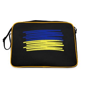 Ukraine Stroke Coup de pinceau - Sac Retro - noir/or - Dos
