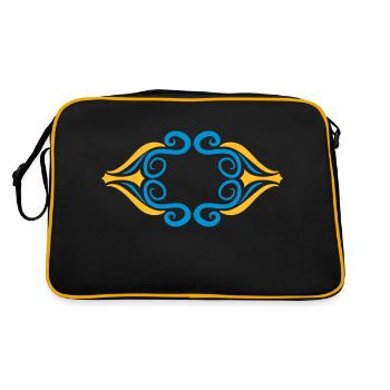Frame decorative artistic ornament - Retro Bag - black/gold - Back