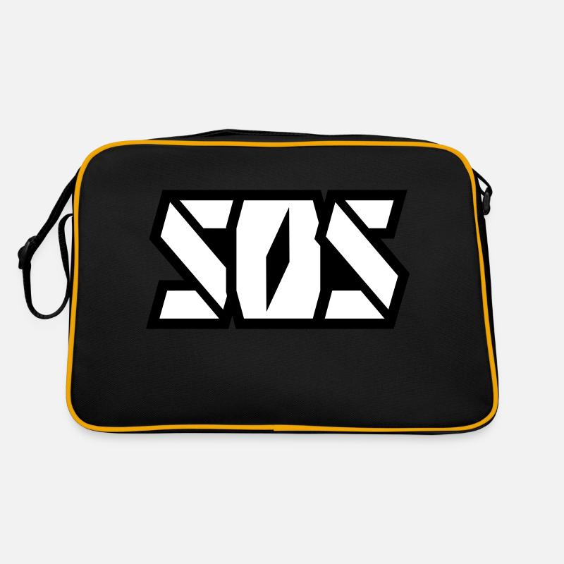 SOSonline.ch lettrage blanc Sac Retro