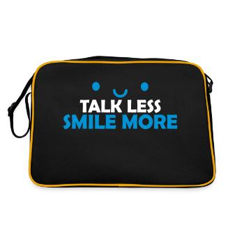 talk less smile more - Retro Bag - black/gold - Back