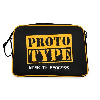 Prototype - Work in process - Retro Bag - black/gold - Back