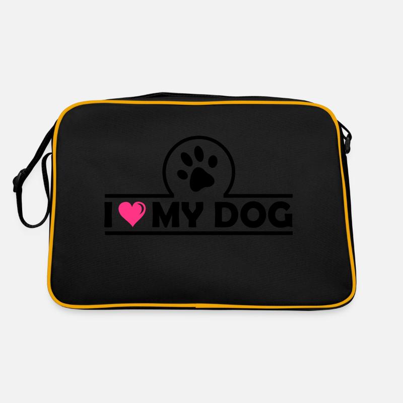 J’aime mon chien Sac Retro