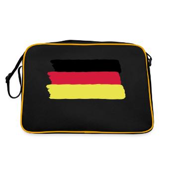 Allemagne - Sac Retro - noir/or - Dos
