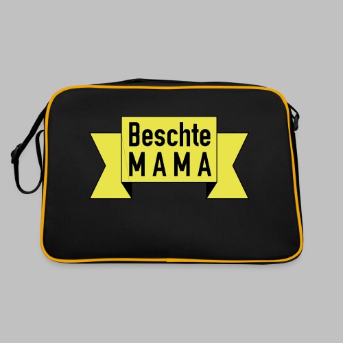 Beschte Mama - Auf Spruchband - Retro Tasche