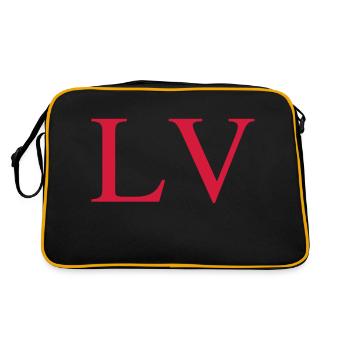 55 - Sac Retro - noir/or - Dos