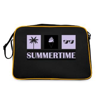 Summertime - Retro Bag - black/gold - Back
