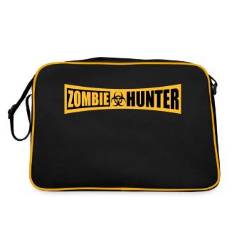 zombie hunter Halloween quote - Retro Bag - black/gold - Back