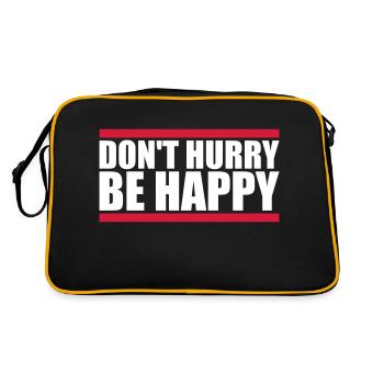 Ne vous dépêchez pas d’être heureux - Sac Retro - noir/or - Dos