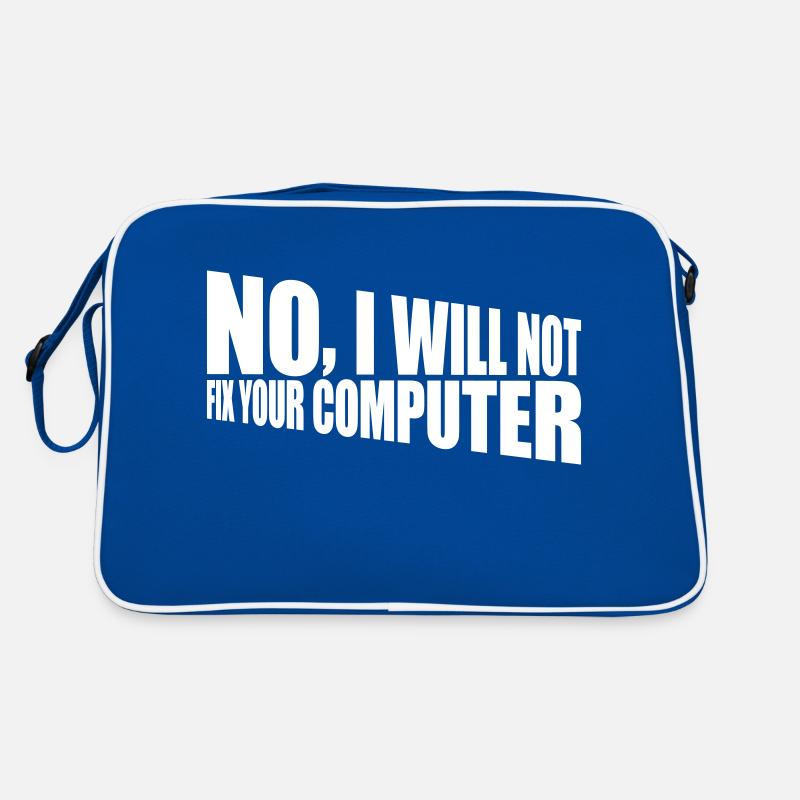 not fix your computer Retro Bag